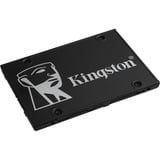 Kingston KC600 2.5" 256 GB Serial ATA III 3D TLC, Solid state-drev Sort, 256 GB, 2.5", 550 MB/s, 6 Gbit/sek.