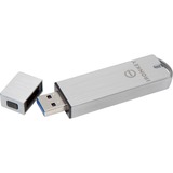 Kingston S1000 USB-nøgle 16 GB USB Type-A 3.2 Gen 1 (3.1 Gen 1) Sølv, USB-stik 16 GB, USB Type-A, 3.2 Gen 1 (3.1 Gen 1), 400 MB/s, Hætte, Sølv