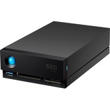 LaCie 1big Dock Pro 4000 GB Sort, Solid state-drev Sort, 4000 GB, USB Type-A, 3.2 Gen 1 (3.1 Gen 1), 2800 MB/s, Sort