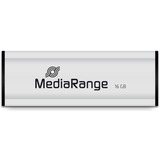 MediaRange MR915 USB-nøgle 16 GB USB Type-A / Micro-USB 3.2 Gen 1 (3.1 Gen 1) Sort, Sølv, USB-stik Sølv/Sort, 16 GB, USB Type-A / Micro-USB, 3.2 Gen 1 (3.1 Gen 1), 50 MB/s, Glide, Sort, Sølv