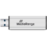 MediaRange MR916 USB-nøgle 32 GB USB Type-A 3.2 Gen 1 (3.1 Gen 1) Sort, Sølv, USB-stik Sølv/Sort, 32 GB, USB Type-A, 3.2 Gen 1 (3.1 Gen 1), 70 MB/s, Glide, Sort, Sølv