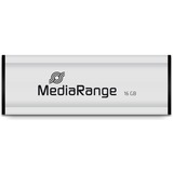 MediaRange MR917 USB-nøgle 64 GB USB Type-A 3.2 Gen 1 (3.1 Gen 1) Sort, Sølv, USB-stik Sølv/Sort, 64 GB, USB Type-A, 3.2 Gen 1 (3.1 Gen 1), 80 MB/s, Glide, Sort, Sølv