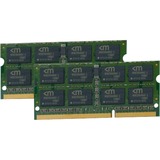 Mushkin 4GB PC3-8500 hukommelsesmodul 2 x 2 GB DDR3 1066 Mhz 4 GB, 2 x 2 GB, DDR3, 1066 Mhz, 204-pin SO-DIMM