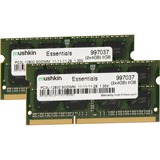 Mushkin 8GB PC3L-12800 Kit hukommelsesmodul 2 x 4 GB DDR3 1600 Mhz 8 GB, 2 x 4 GB, DDR3, 1600 Mhz, 204-pin SO-DIMM
