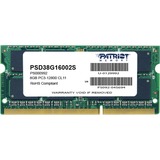 Patriot 8GB PC3-12800 hukommelsesmodul 1 x 8 GB DDR3 1600 Mhz 8 GB, 1 x 8 GB, DDR3, 1600 Mhz, 204-pin SO-DIMM