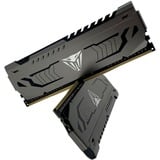 Patriot Viper Steel PVS416G320C6K hukommelsesmodul 16 GB 2 x 8 GB DDR4 3200 Mhz grå, 16 GB, 2 x 8 GB, DDR4, 3200 Mhz, 288-pin DIMM