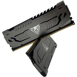 Patriot Viper Steel PVS464G360C8K hukommelsesmodul 64 GB 2 x 32 GB DDR4 3600 Mhz grå, 64 GB, 2 x 32 GB, DDR4, 3600 Mhz, 288-pin DIMM
