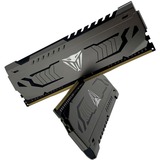 Patriot Viper Steel PVS464G360C8K hukommelsesmodul 64 GB 2 x 32 GB DDR4 3600 Mhz grå, 64 GB, 2 x 32 GB, DDR4, 3600 Mhz, 288-pin DIMM