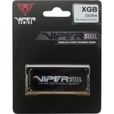 Patriot Viper Steel SODIMM hukommelsesmodul 32 GB 1 x 32 GB DDR4 2666 Mhz grå, 32 GB, 1 x 32 GB, DDR4, 2666 Mhz, 260-pin SO-DIMM