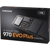 SAMSUNG 970 EVO Plus M.2 1000 GB PCI Express 3.0 V-NAND MLC NVMe, Solid state-drev Sort, 1000 GB, M.2, 3500 MB/s