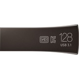 SAMSUNG MUF-128BE USB-nøgle 128 GB USB Type-A 3.2 Gen 1 (3.1 Gen 1) Sort, Grå, USB-stik Titanium, 128 GB, USB Type-A, 3.2 Gen 1 (3.1 Gen 1), 300 MB/s, Uden hætte, Sort, Grå