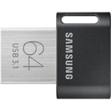 SAMSUNG MUF-64AB USB-nøgle 64 GB USB Type-A 3.2 Gen 1 (3.1 Gen 1) Grå, Sølv, USB-stik Sort, 64 GB, USB Type-A, 3.2 Gen 1 (3.1 Gen 1), 300 MB/s, Uden hætte, Grå, Sølv