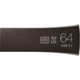 SAMSUNG MUF-64BE USB-nøgle 64 GB USB Type-A 3.2 Gen 1 (3.1 Gen 1) Grå, USB-stik Titanium, 64 GB, USB Type-A, 3.2 Gen 1 (3.1 Gen 1), 300 MB/s, Uden hætte, Grå
