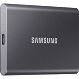 SAMSUNG Portable SSD T7 2000 GB Grå, Solid state-drev grå, 2000 GB, USB Type-C, 3.2 Gen 2 (3.1 Gen 2), 1050 MB/s, Beskyttelse af adgangskode, Grå