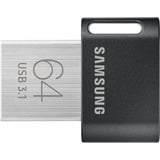 Samsung MUF-64AB USB-nøgle 64 GB USB Type-A 3.2 Gen 1 (3.1 Gen 1) Grå, Sølv, USB-stik Sort, 64 GB, USB Type-A, 3.2 Gen 1 (3.1 Gen 1), 300 MB/s, Uden hætte, Grå, Sølv
