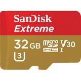 SanDisk Extreme 32 GB MicroSDHC UHS-I Klasse 10, Hukommelseskort 32 GB, MicroSDHC, Klasse 10, UHS-I, 100 MB/s, 60 MB/s
