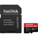 SanDisk Extreme Pro 32 GB MicroSDHC UHS-I Klasse 10, Hukommelseskort 32 GB, MicroSDHC, Klasse 10, UHS-I, 100 MB/s, 90 MB/s