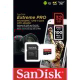 SanDisk Extreme Pro 32 GB MicroSDHC UHS-I Klasse 10, Hukommelseskort 32 GB, MicroSDHC, Klasse 10, UHS-I, 100 MB/s, 90 MB/s