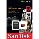 SanDisk Extreme Pro 32 GB MicroSDHC UHS-I Klasse 10, Hukommelseskort 32 GB, MicroSDHC, Klasse 10, UHS-I, 100 MB/s, 90 MB/s