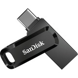 SanDisk Ultra Dual Drive Go USB-nøgle 256 GB USB Type-A / USB Type-C 3.2 Gen 1 (3.1 Gen 1) Sort, USB-stik Sort, 256 GB, USB Type-A / USB Type-C, 3.2 Gen 1 (3.1 Gen 1), 150 MB/s, Svirvel, Sort