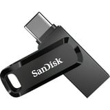 SanDisk Ultra Dual Drive Go USB-nøgle 64 GB USB Type-A / USB Type-C 3.2 Gen 1 (3.1 Gen 1) Sort, USB-stik Sort, 64 GB, USB Type-A / USB Type-C, 3.2 Gen 1 (3.1 Gen 1), 150 MB/s, Svirvel, Sort