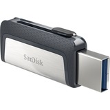 SanDisk Ultra Dual Drive USB Type-C USB-nøgle 32 GB USB Type-A / USB Type-C 3.2 Gen 1 (3.1 Gen 1) Sort, Sølv, USB-stik 32 GB, USB Type-A / USB Type-C, 3.2 Gen 1 (3.1 Gen 1), Glide, 9,1 g, Sort, Sølv