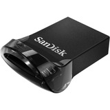 SanDisk Ultra Fit USB-nøgle 16 GB USB Type-A 3.2 Gen 1 (3.1 Gen 1) Sort, USB-stik Sort, 16 GB, USB Type-A, 3.2 Gen 1 (3.1 Gen 1), Uden hætte, Sort