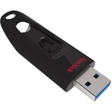 SanDisk Ultra USB-nøgle 256 GB USB Type-A 3.2 Gen 1 (3.1 Gen 1) Sort, USB-stik Sort/Rød, 256 GB, USB Type-A, 3.2 Gen 1 (3.1 Gen 1), 100 MB/s, Glide, Sort