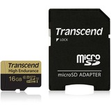 Transcend 16GB microSDHC MLC Klasse 10, Hukommelseskort 16 GB, MicroSDHC, Klasse 10, MLC, 95 MB/s, 25 MB/s