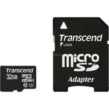 Transcend 32GB microSDHC Class 10 UHS-I MLC Klasse 10, Hukommelseskort Sort, 32 GB, MicroSDHC, Klasse 10, MLC, 90 MB/s, Class 1 (U1)