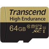 Transcend 64GB microSDXC MLC Klasse 10, Hukommelseskort 64 GB, MicroSDXC, Klasse 10, MLC, 95 MB/s, 45 MB/s