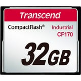 Transcend CF170 32 GB CompactFlash MLC, Hukommelseskort 32 GB, CompactFlash, MLC, 90 MB/s, 60 MB/s, Varmeresistent, Stødresistent