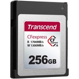 Transcend CFexpress 820 256 GB NAND, Hukommelseskort 256 GB, CFexpress, NAND, 1700 MB/s, 1300 MB/s, Sort