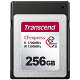 Transcend CFexpress 820 256 GB NAND, Hukommelseskort 256 GB, CFexpress, NAND, 1700 MB/s, 1300 MB/s, Sort