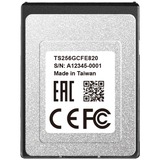 Transcend CFexpress 820 256 GB NAND, Hukommelseskort 256 GB, CFexpress, NAND, 1700 MB/s, 1300 MB/s, Sort
