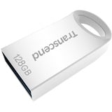 Transcend JetFlash 710 USB-nøgle 128 GB USB Type-A 3.2 Gen 1 (3.1 Gen 1) Sølv, USB-stik Sølv, 128 GB, USB Type-A, 3.2 Gen 1 (3.1 Gen 1), Uden hætte, 3,3 g, Sølv