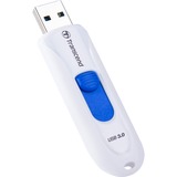 Transcend JetFlash 790 128GB USB-nøgle USB Type-A 3.2 Gen 1 (3.1 Gen 1) Hvid, USB-stik Hvid/Blå, 128 GB, USB Type-A, 3.2 Gen 1 (3.1 Gen 1), Glide, 4,9 g, Hvid