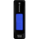 Transcend JetFlash elite JetFlash 760, 64GB USB-nøgle USB Type-A 3.2 Gen 1 (3.1 Gen 1) Sort, Blå, USB-stik Sort/Rød, 64GB, 64 GB, USB Type-A, 3.2 Gen 1 (3.1 Gen 1), Glide, 12 g, Sort, Blå