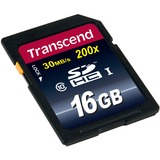 Transcend TS16GSDHC10 hukommelseskort 16 GB SDHC NAND Klasse 10 16 GB, SDHC, Klasse 10, NAND, 30 MB/s, Sort