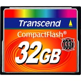 Transcend TS32GCF133 Hukommelseskort Sort, 32 GB, CompactFlash, MLC, 50 MB/s, 20 MB/s, Sort