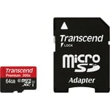 Transcend TS64GUSDU1 hukommelseskort 64 GB MicroSDXC MLC Klasse 10 Sort, 64 GB, MicroSDXC, Klasse 10, MLC, 90 MB/s, Class 1 (U1)