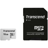 Transcend microSDHC 300S 16GB NAND Klasse 10, Hukommelseskort Sølv, 16 GB, MicroSDHC, Klasse 10, NAND, 95 MB/s, 10 MB/s