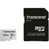 Transcend microSDXC 300S 64GB NAND Klasse 10, Hukommelseskort Sølv, 64 GB, MicroSDXC, Klasse 10, NAND, 95 MB/s, 25 MB/s