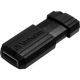 Verbatim PinStripe USB-nøgle 64 GB USB Type-A 3.2 Gen 1 (3.1 Gen 1) Sort, USB-stik Sort, 64 GB, USB Type-A, 3.2 Gen 1 (3.1 Gen 1), Glide, 7 g, Sort