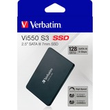 Verbatim Vi550 2.5" 128 GB Serial ATA III 3D NAND, Solid state-drev Sort, 128 GB, 2.5", 560 MB/s, 6 Gbit/sek.