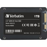 Verbatim Vi550 S3 2.5" 1000 GB Serial ATA III 3D NAND, Solid state-drev Sort, 1000 GB, 2.5", 560 MB/s