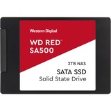 WD Red SA500 2.5" 2000 GB Serial ATA III 3D NAND, Solid state-drev 2000 GB, 2.5", 530 MB/s, 6 Gbit/sek.