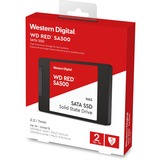 WD Red SA500 2.5" 2000 GB Serial ATA III 3D NAND, Solid state-drev 2000 GB, 2.5", 530 MB/s, 6 Gbit/sek.