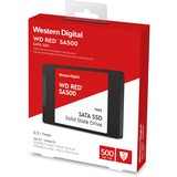 WD Red SA500 2.5" 500 GB Serial ATA III 3D NAND, Solid state-drev 500 GB, 2.5", 560 MB/s, 6 Gbit/sek.