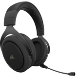 Corsair HS70 PRO Wireless Headset Kulfiber, Gaming headset Sort, Headset, Headset, Spil, Kulfiber, Binaural, Dreje